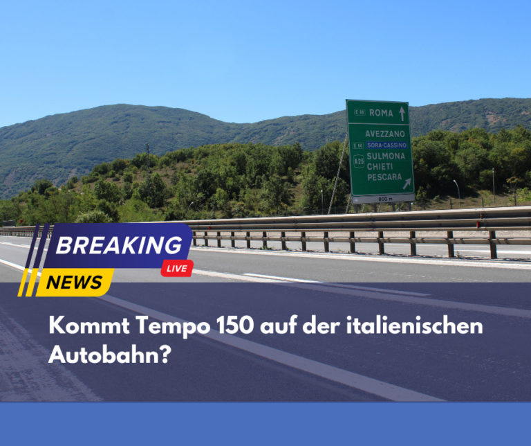 Kommt Tempo 150 auf der italienischen Autobahn?