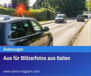 Aus für Blitzerfotos aus Italien