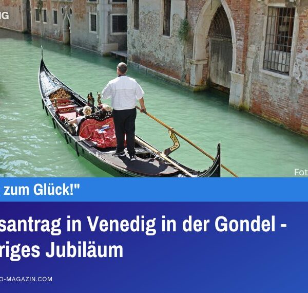 Heiratsantrag in Venedig in der Gondel - 20-jähriges Jubiläum