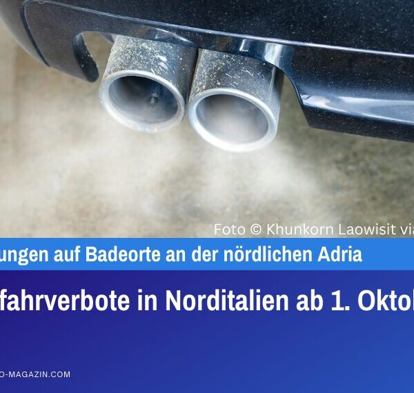 Dieselfahrverbote in Norditalien ab 1. Oktober 2025