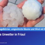Heftiges Unwetter in Friaul