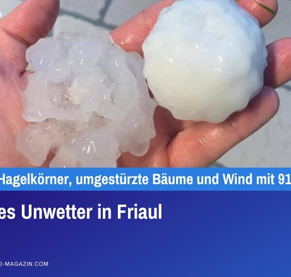 Heftiges Unwetter in Friaul