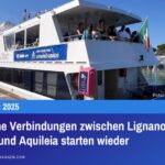Maritime Verbindungen zwischen Lignano, Grado und Aquileia starten wieder